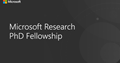 Poziv za Microsoft Research PhD Fellowship