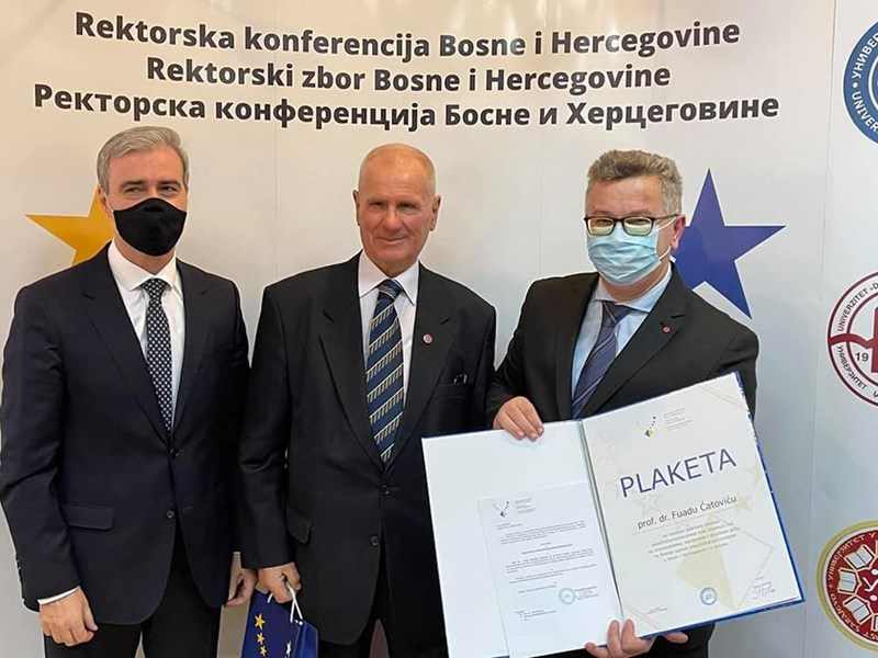 The scroll of honour for prof. dr. Fuad Catovic