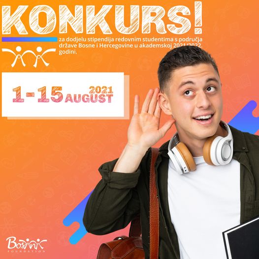 Poziv za program stipendiranja Bosana Fondacije