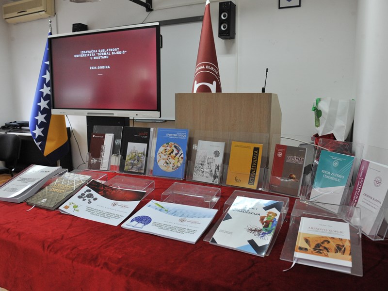 To mark the 48th anniversary of the Dzemal Bijedic University of Mostar, the Faculty of Education organized a presentation to showcase the University's publishing activities in 2024.