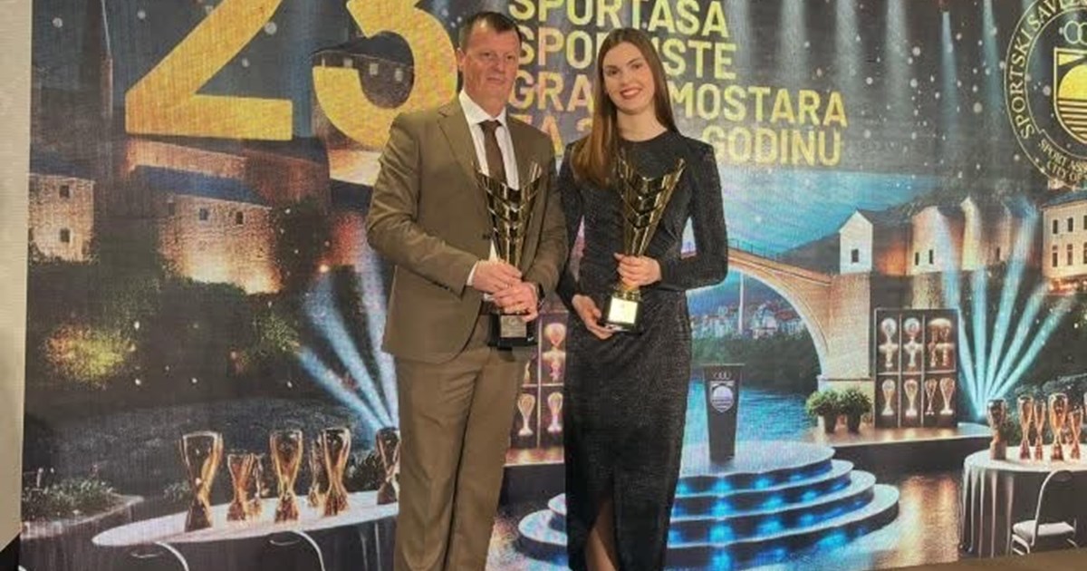 Last night, the Sports Association of the City of Mostar organized a ceremonial event at the Mepas Hotel to announce the most successful athletes of the City of Mostar for 2024.
