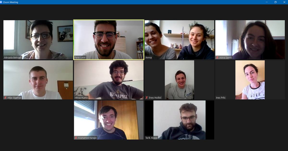 Zoom sastanak sa studentima