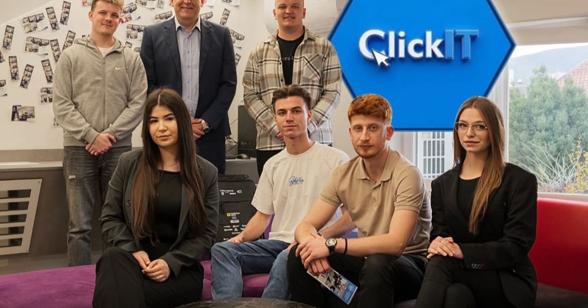 ClickIT is the name of a project that gathers a group of students from the Faculty of Information Technologies.
