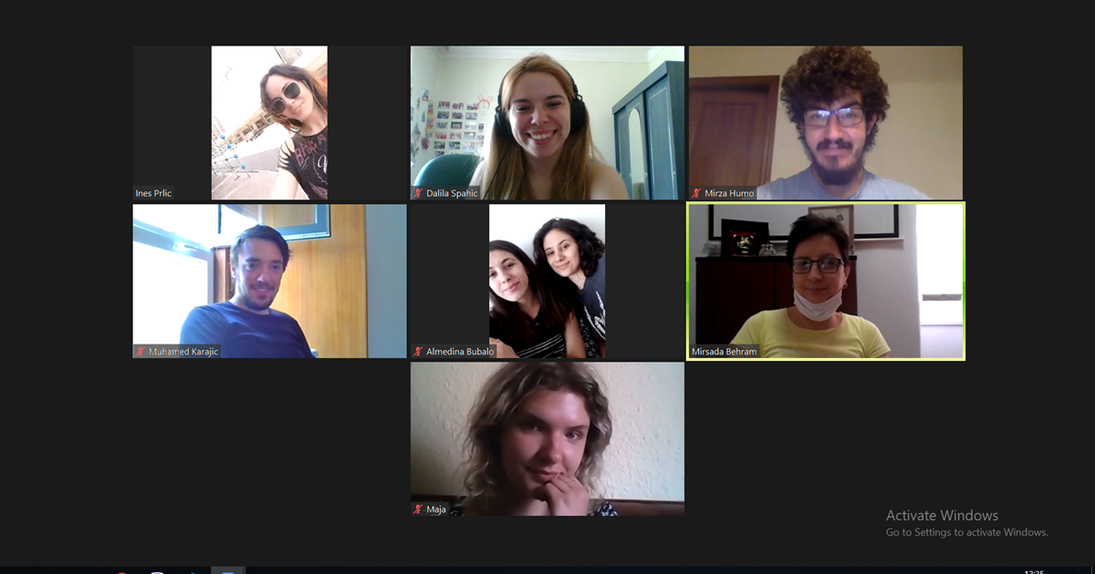 Zoom sastanak sa studentima