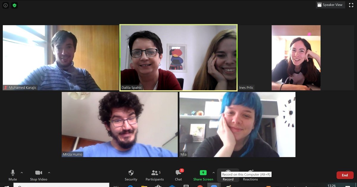 Zoom sastanak sa studentima