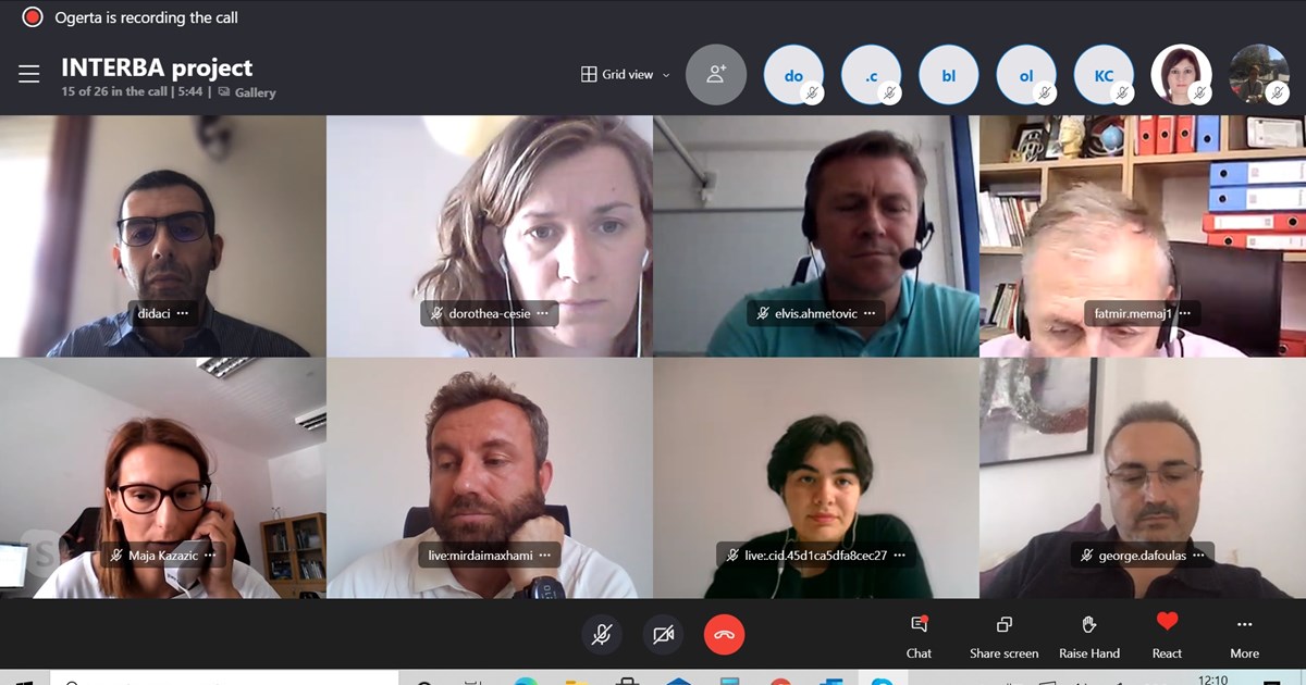 Interba project meeting 09.06.2021.