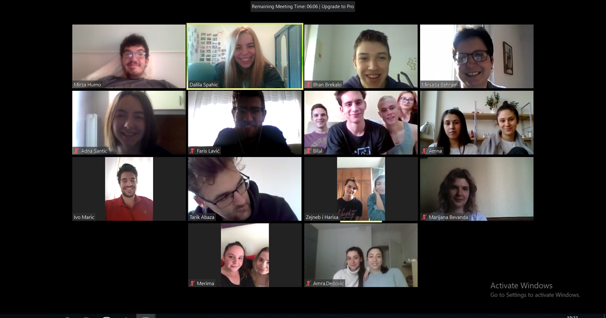 Zoom sastanak sa studentima