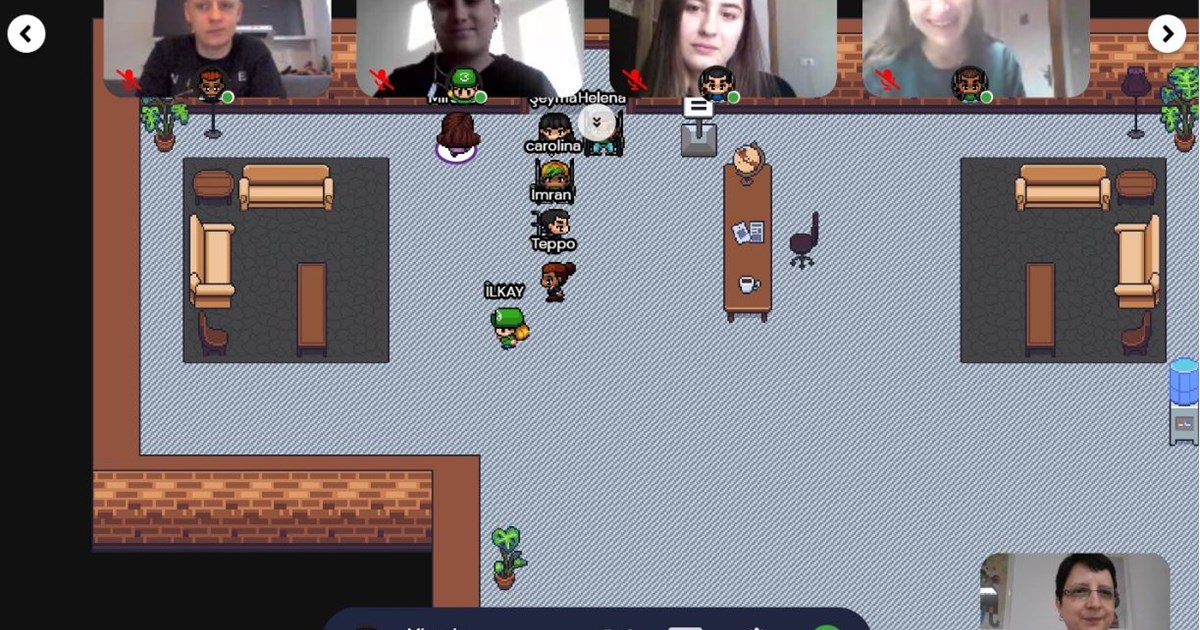 Online meeting with incoming students