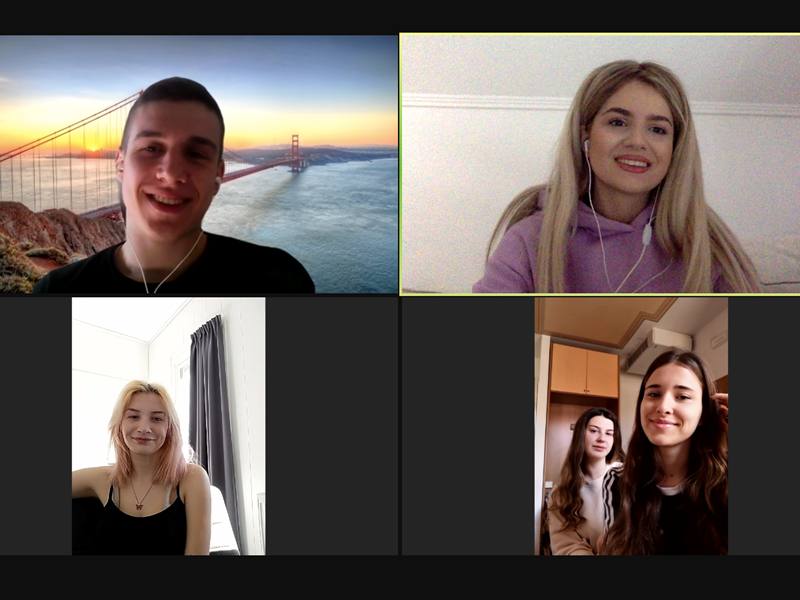 The tenth online meeting with students on the exchange