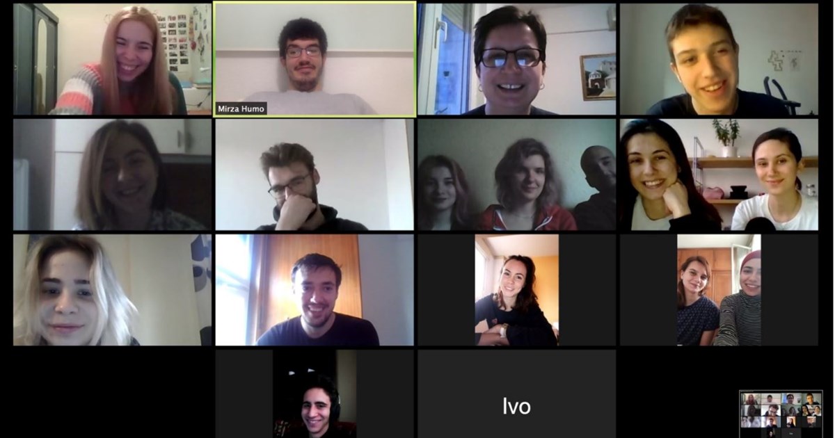 Zoom sastanak sa studentima