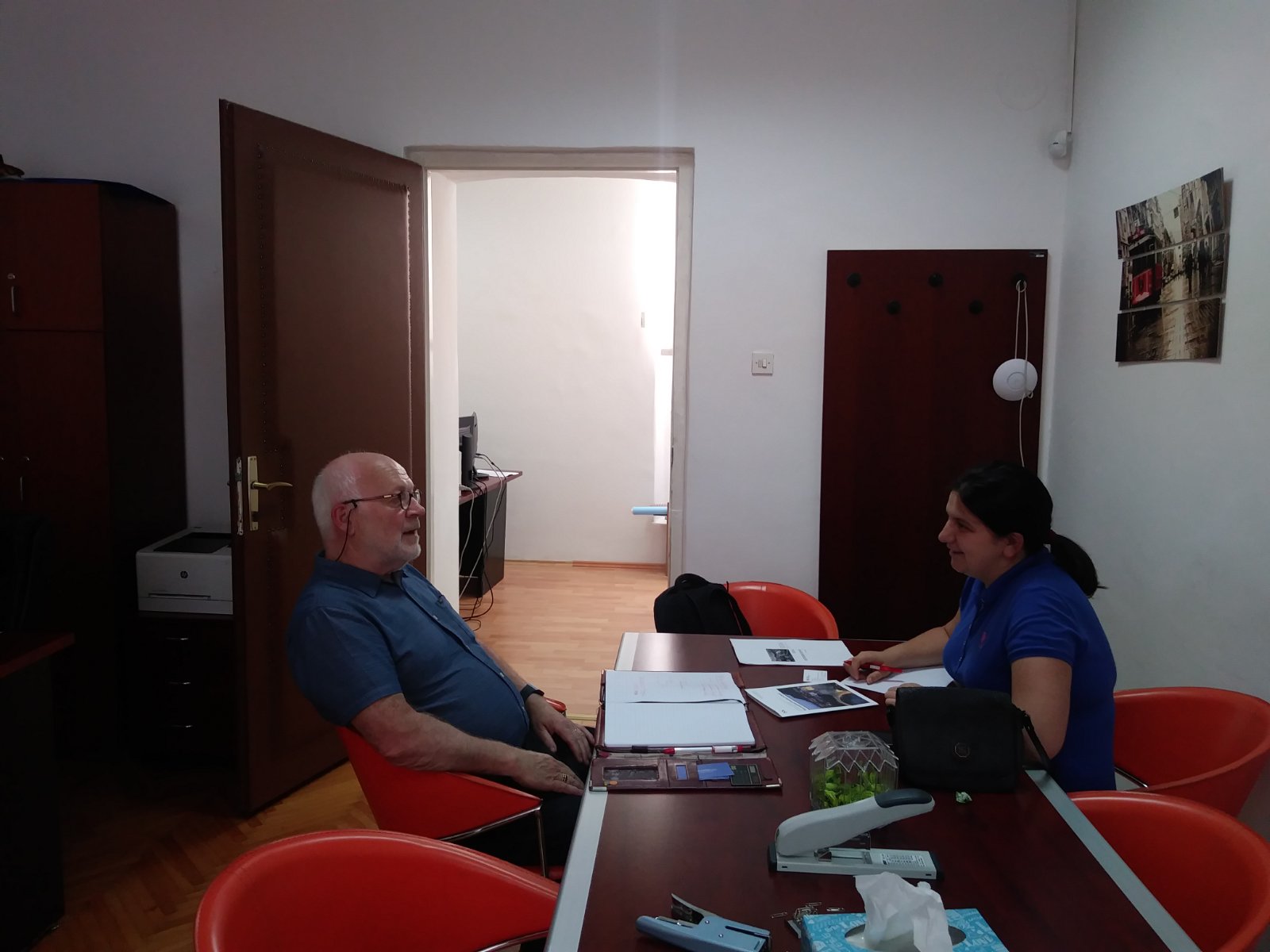 Arnt Farbu and Fatima Trbonja at IRO UNMO