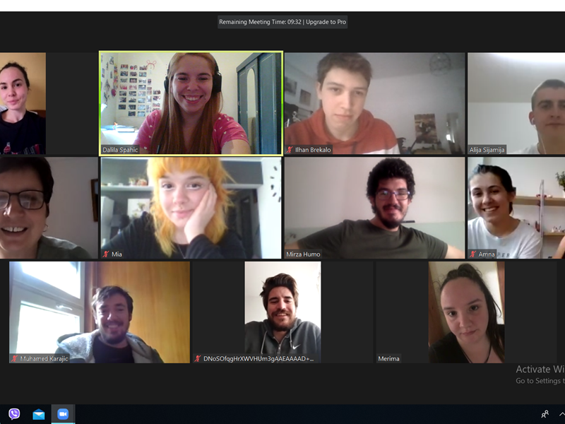 Zoom sastanak sa studentima