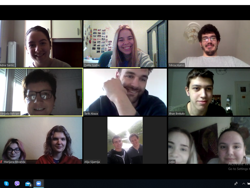 Zoom sastanak sa studentima